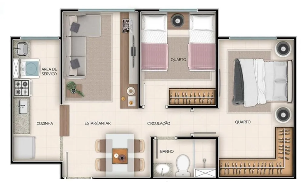 Apartamento, 1 quarto, 45 m² - Foto 7