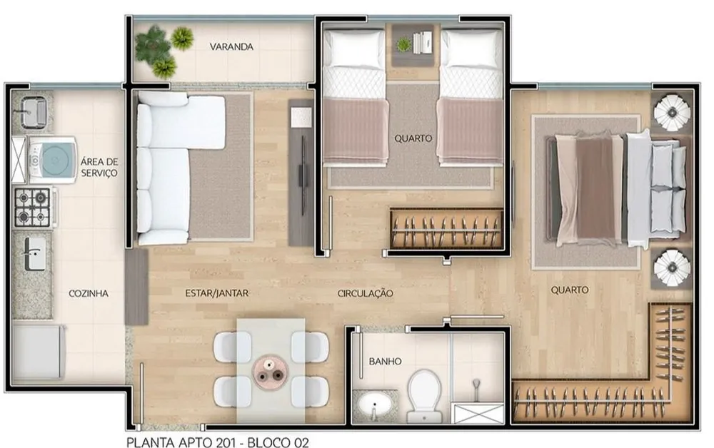 Apartamento, 1 quarto, 45 m² - Foto 8