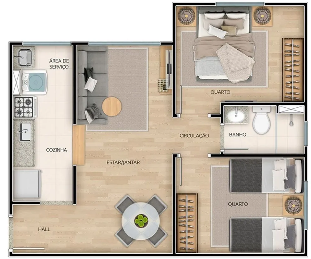 Apartamento, 1 quarto, 45 m² - Foto 10