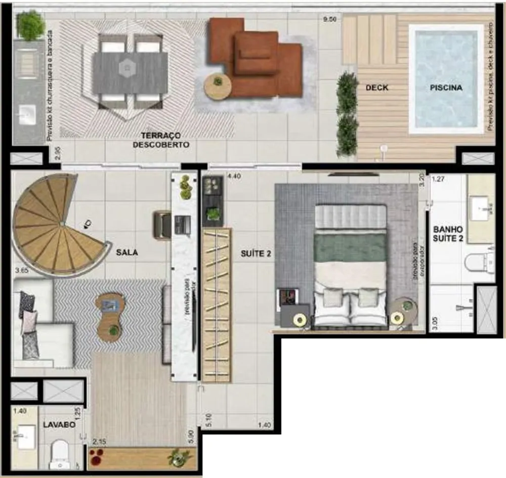 Cobertura, 2 quartos, 187 m² - Foto 35