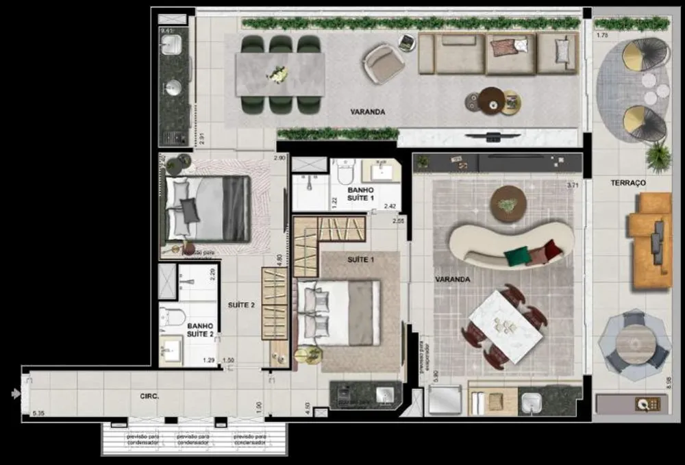 Cobertura, 2 quartos, 187 m² - Foto 33