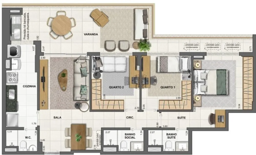 Cobertura, 3 quartos, 157 m² - Foto 57