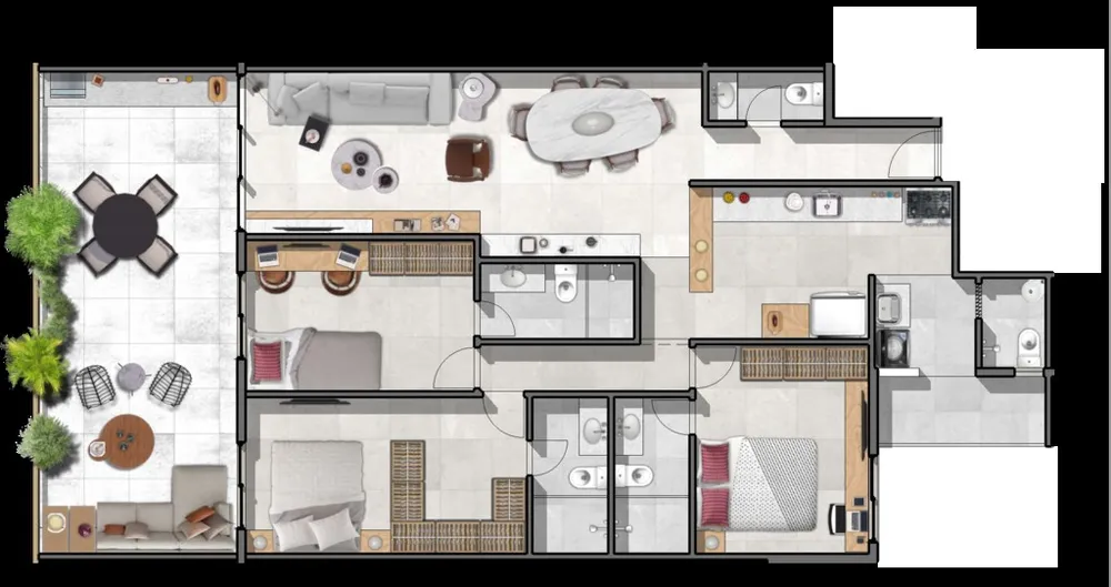 Cobertura, 3 quartos, 163 m² - Foto 16