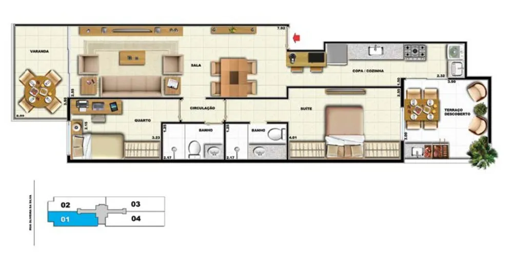 Cobertura, 2 quartos, 140 m² - Foto 6