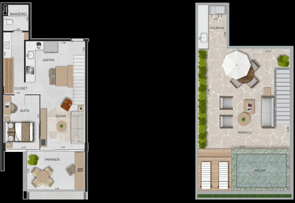 Cobertura, 1 quarto, 122 m² - Foto 14