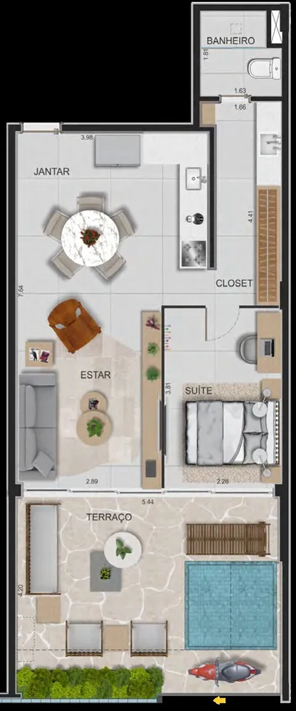 Cobertura, 1 quarto, 122 m² - Foto 11