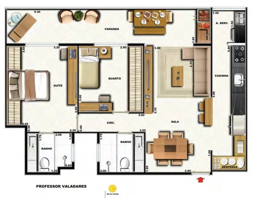 Apartamento, 2 quartos, 107 m² - Foto 31