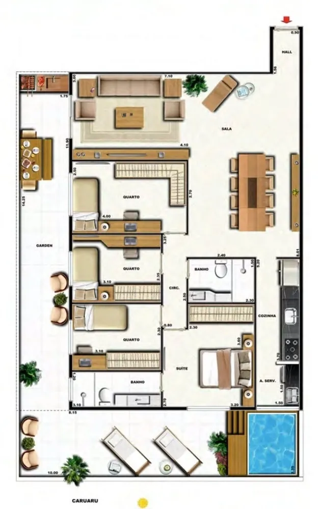 Cobertura, 3 quartos, 221 m² - Foto 45