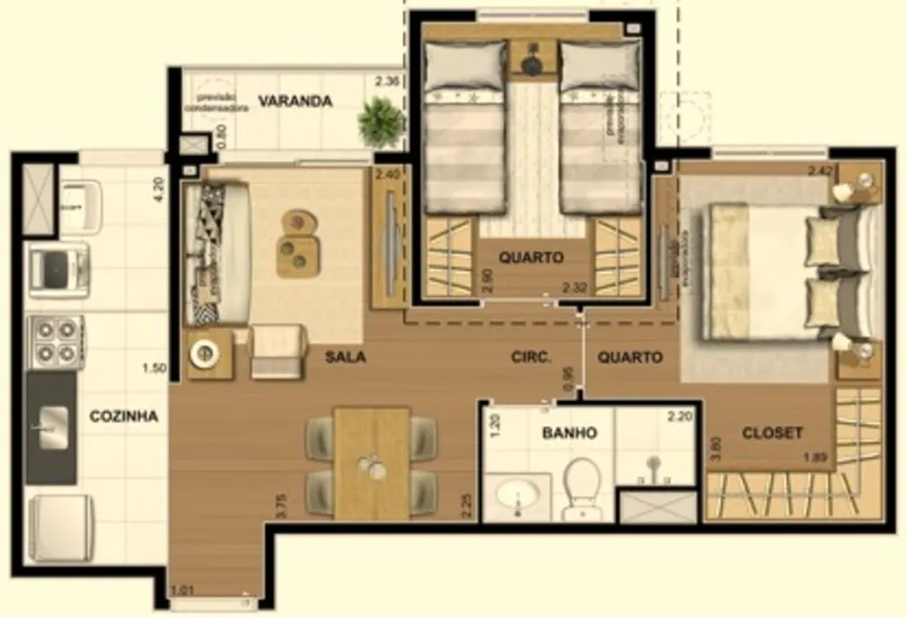 Apartamento, 2 quartos, 44 m² - Foto 25