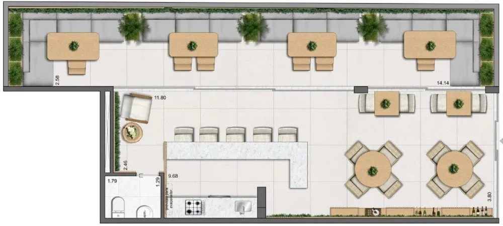 Loja-Salão, 24 m² - Foto 6