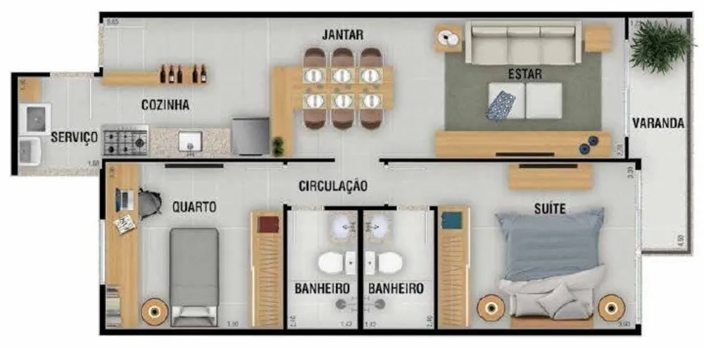 Apartamento, 2 quartos, 88 m² - Foto 7