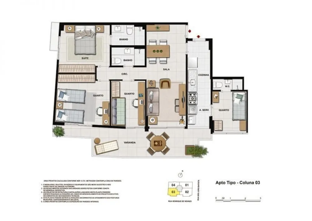 Apartamento, 3 quartos, 98 m² - Foto 12