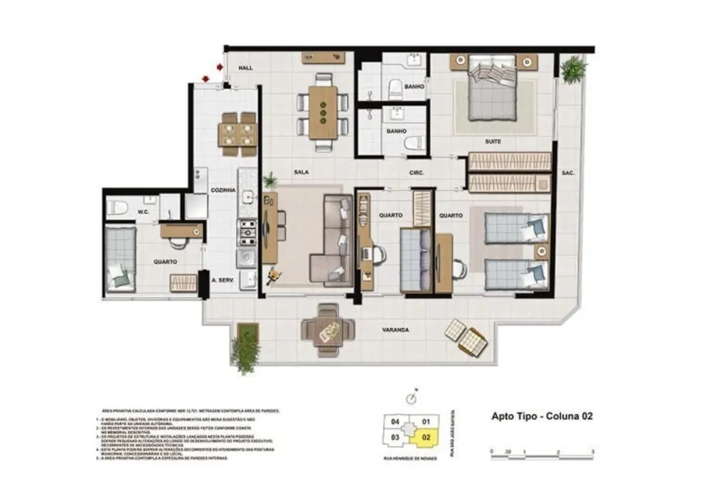 Apartamento, 3 quartos, 98 m² - Foto 13