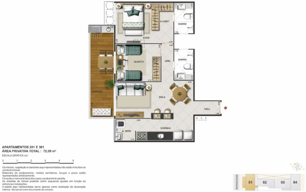 Apartamento, 2 quartos, 92 m² - Foto 10