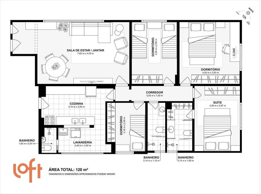 Apartamento, 4 quartos, 124 m² - Foto 49