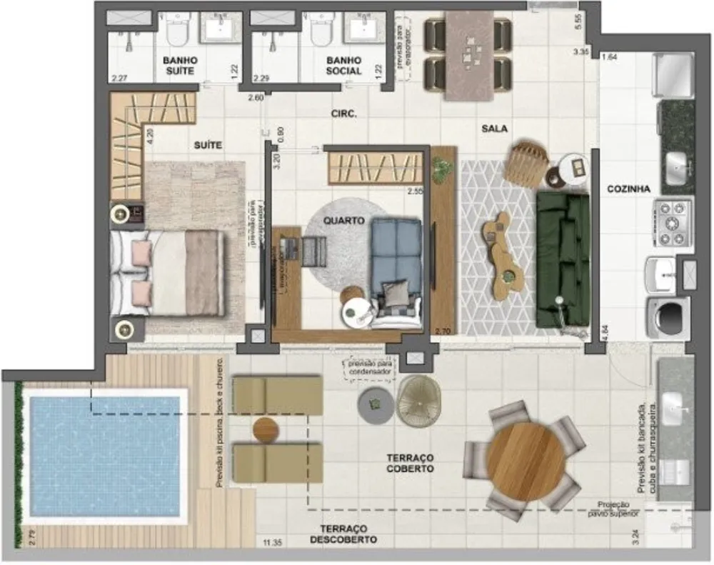 Apartamento, 2 quartos, 76 m² - Foto 62