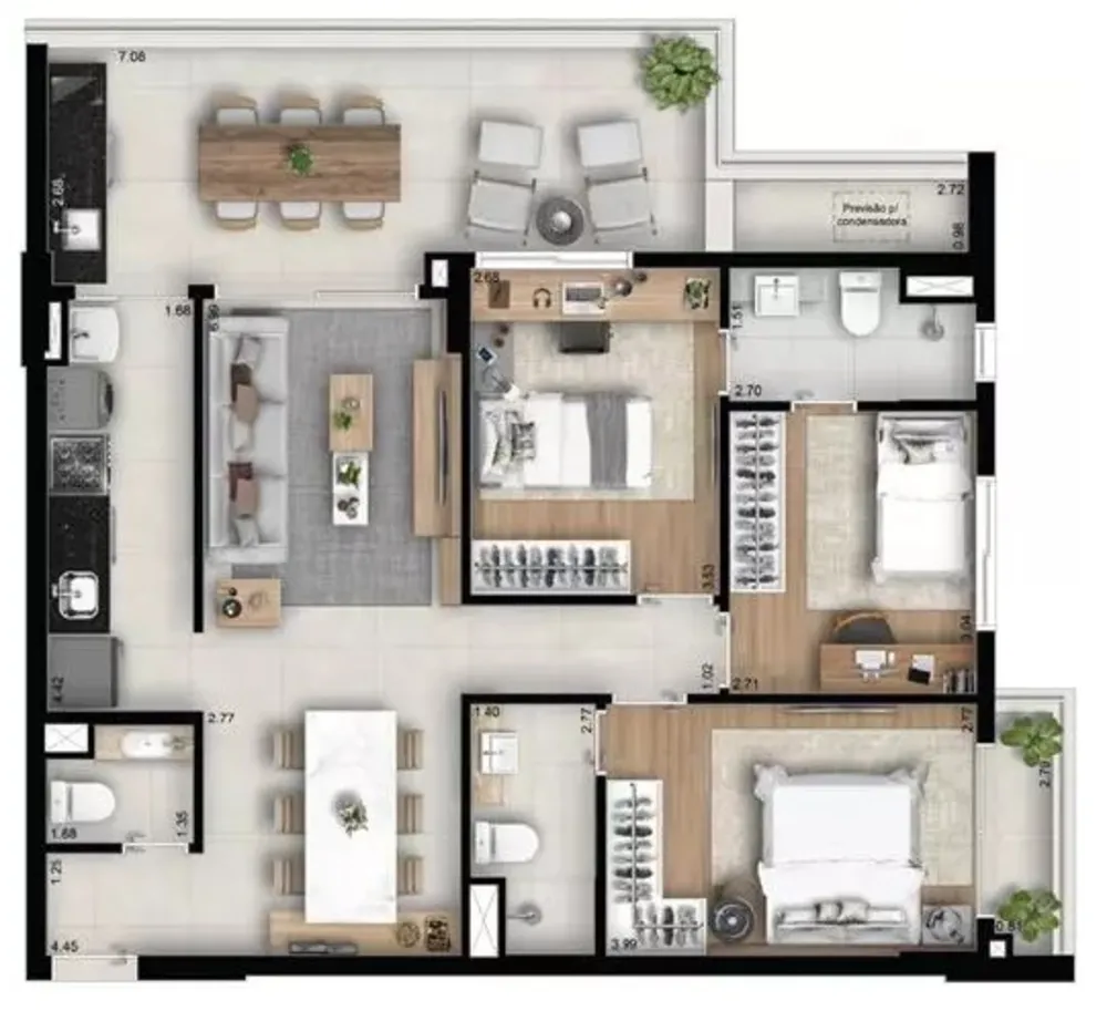 Apartamento, 2 quartos, 74 m² - Foto 9