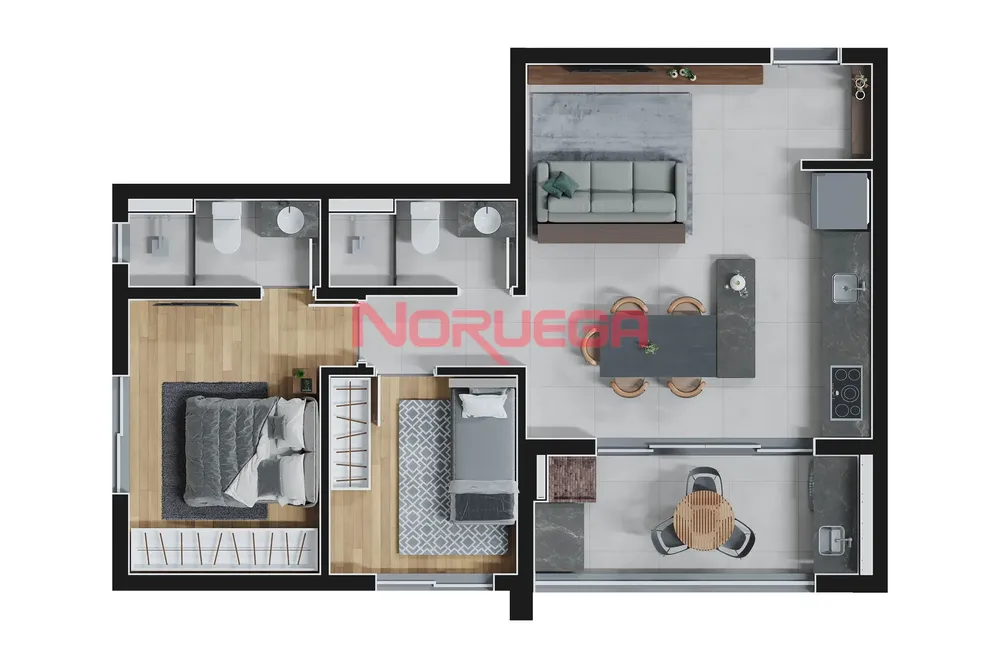 Apartamento, 3 quartos, 72 m² - Foto 4