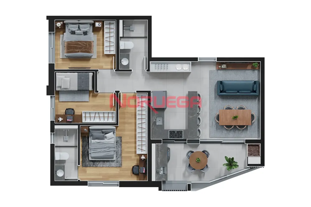 Apartamento, 3 quartos, 70 m² - Foto 12