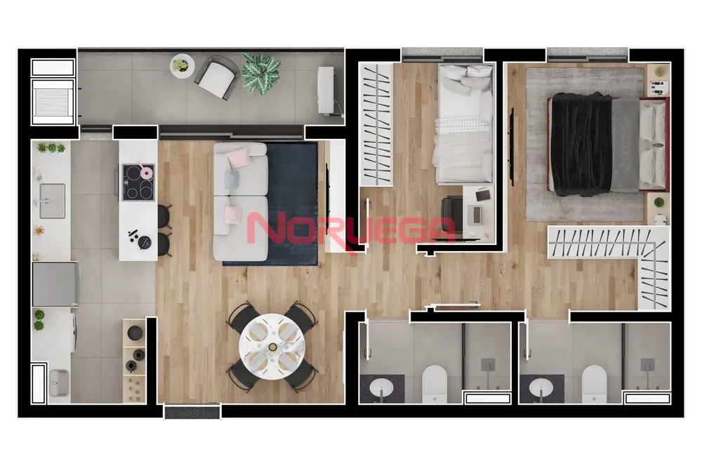 Apartamento, 3 quartos, 88 m² - Foto 3