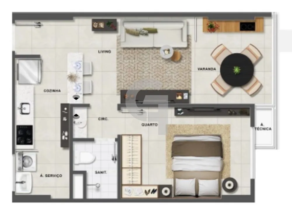 Apartamento, 2 quartos, 58 m² - Foto 10
