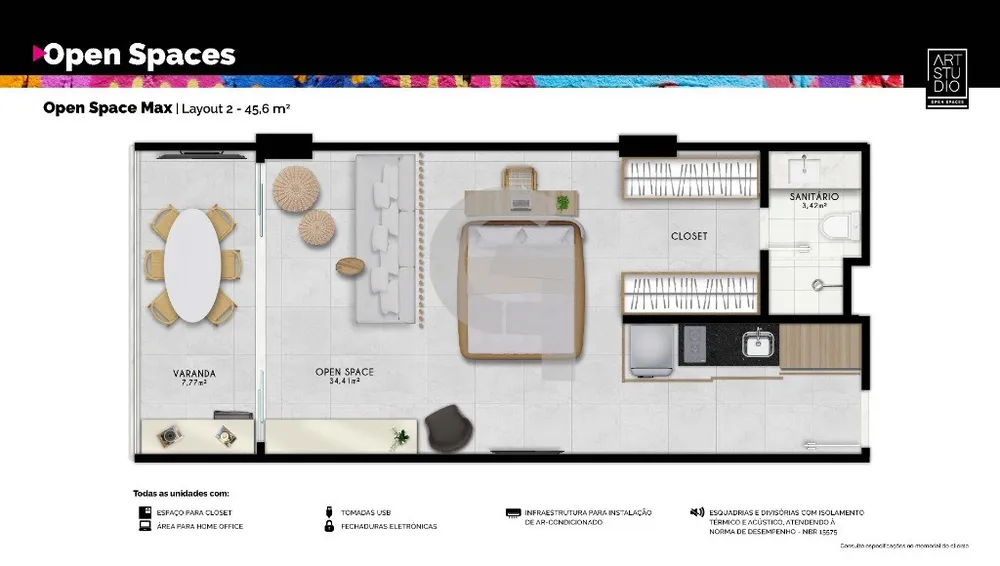 Apartamento, 1 quarto, 35 m² - Foto 9