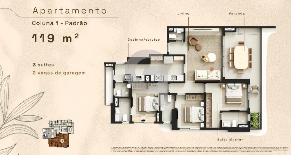 Apartamento, 3 quartos, 119 m² - Foto 8
