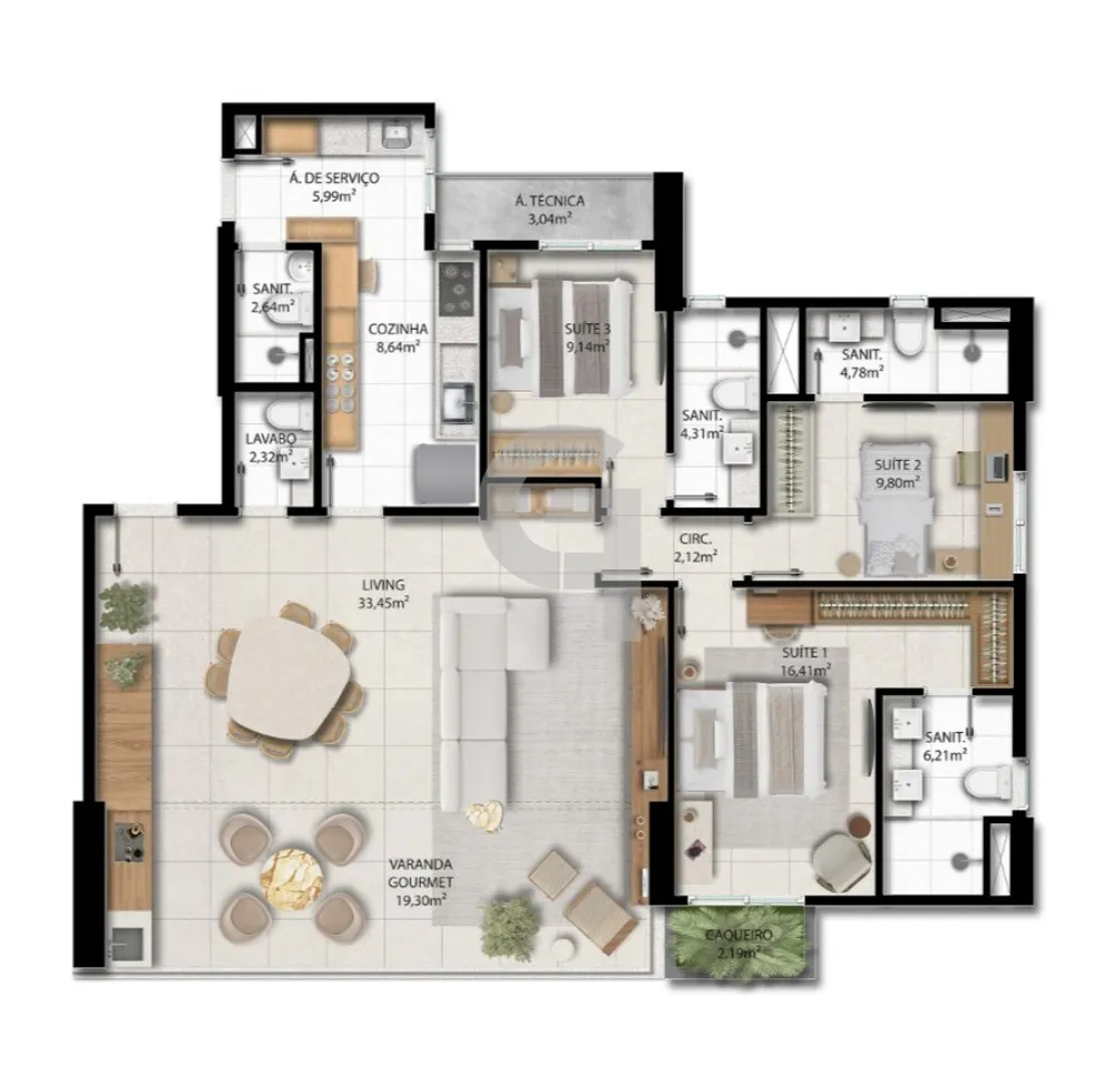 Apartamento, 4 quartos, 130 m² - Foto 5