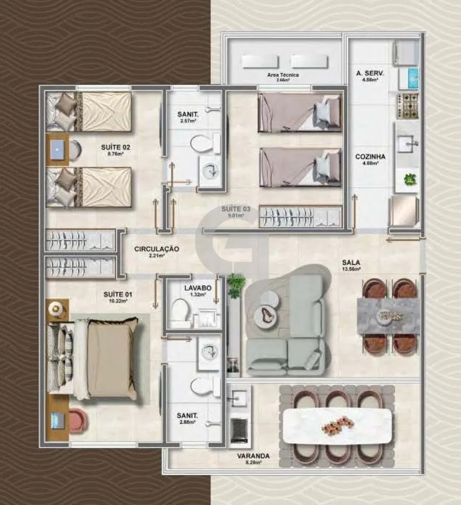 Apartamento, 3 quartos, 78 m² - Foto 12