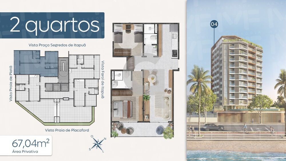 Apartamento, 2 quartos, 67 m² - Foto 2