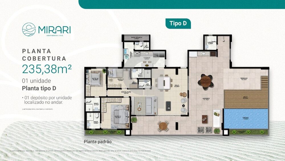 Apartamento, 3 quartos, 118 m² - Foto 3