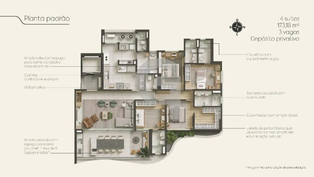 Apartamento, 4 quartos, 173 m² - Foto 8