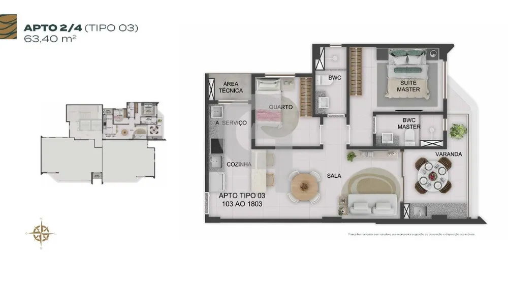 Apartamento, 2 quartos, 63 m² - Foto 11
