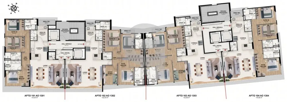 Apartamento, 3 quartos, 115 m² - Foto 9