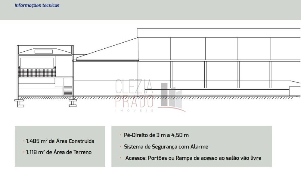 Depósito-Galpão-Armazém para alugar, 1486m² - Foto 1