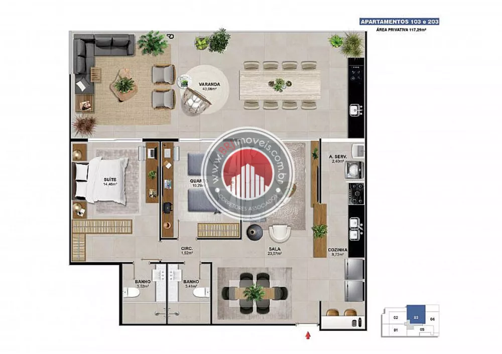 Apartamento, 2 quartos, 90 m² - Foto 12