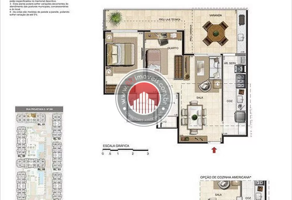 Apartamento, 2 quartos, 83 m² - Foto 3