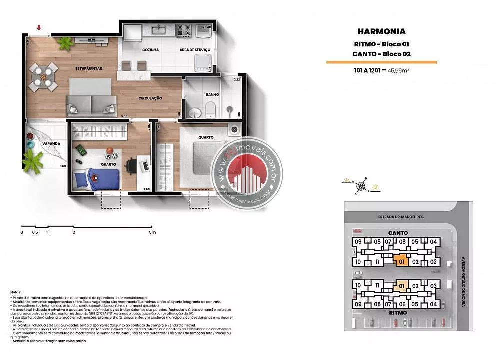 Apartamento, 2 quartos, 46 m² - Foto 19