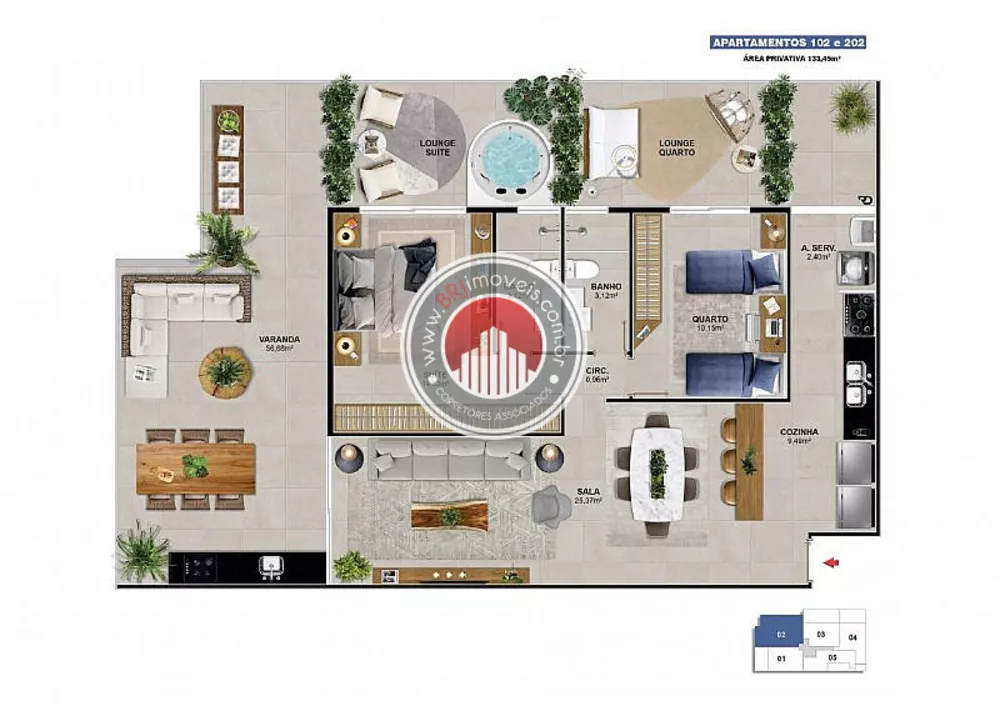 Cobertura, 3 quartos, 153 m² - Foto 16