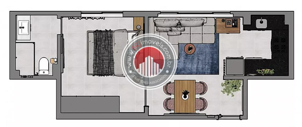 Apartamento, 1 quarto, 35 m² - Foto 11