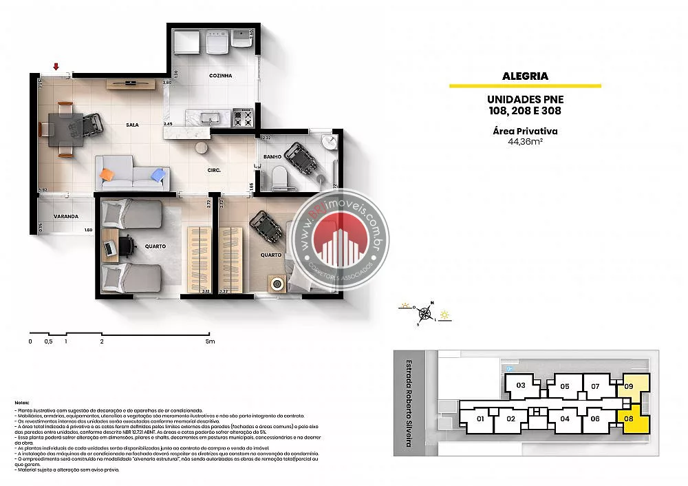 Apartamento, 2 quartos, 44 m² - Foto 23