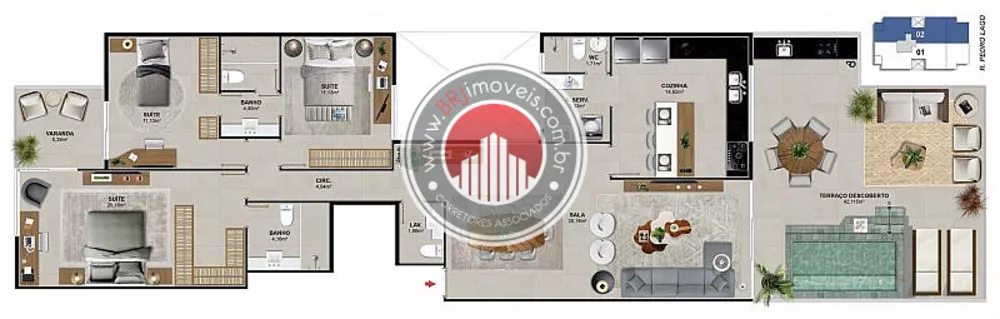 Apartamento, 2 quartos, 173 m² - Foto 7