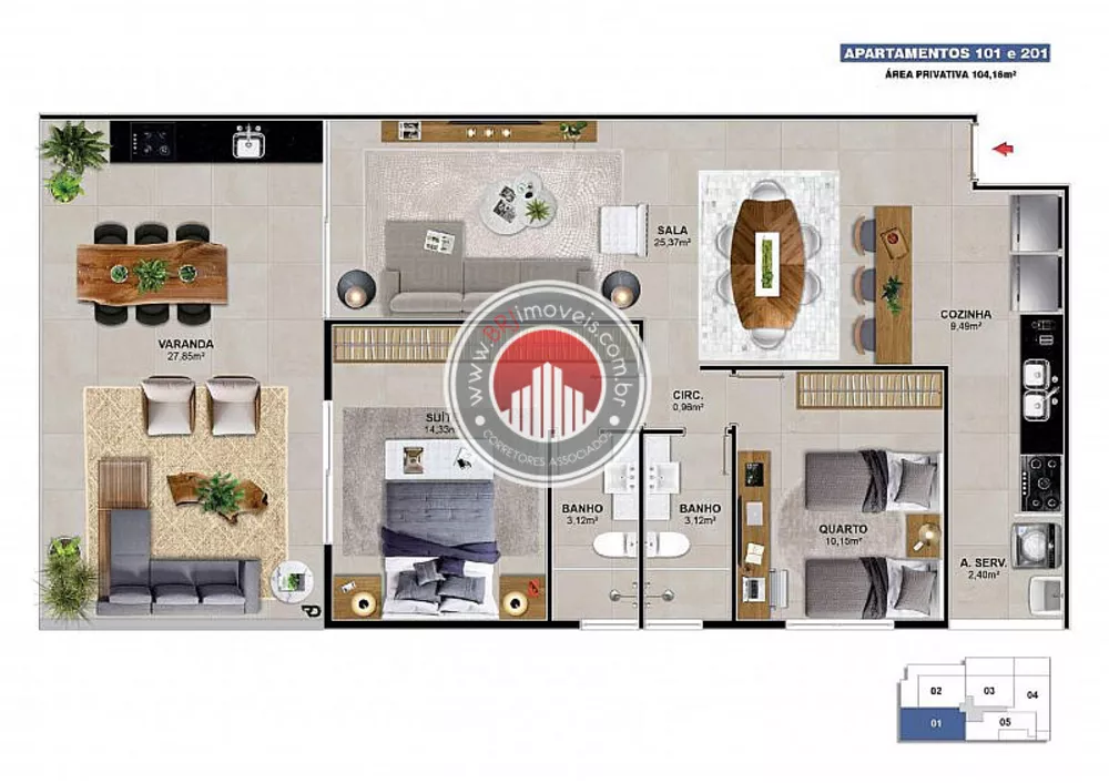 Apartamento, 2 quartos, 133 m² - Foto 6