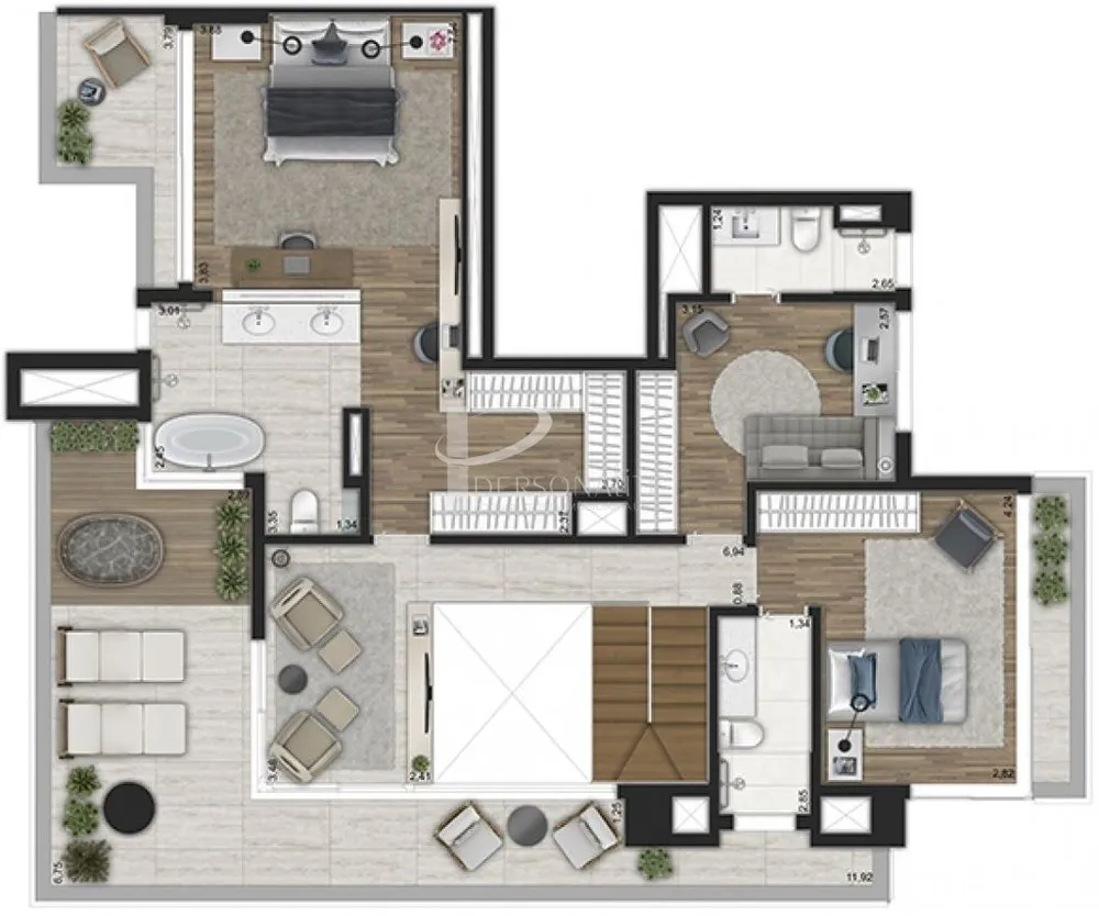 Apartamento, 3 quartos, 153 m² - Foto 2