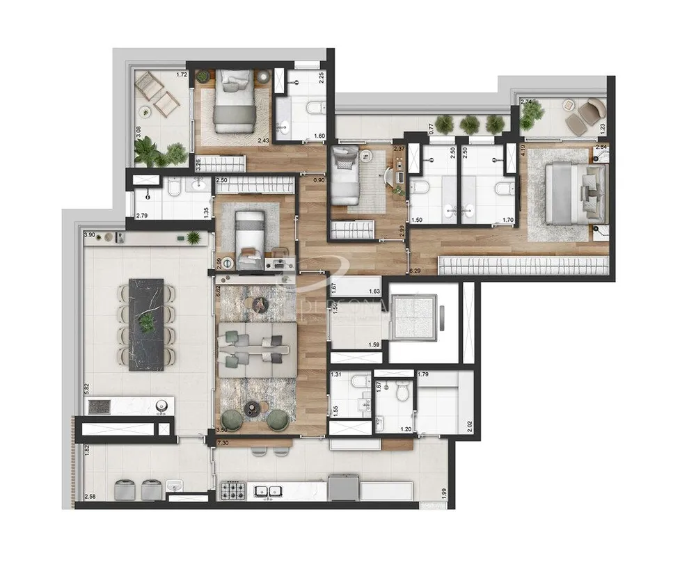 Apartamento, 3 quartos, 110 m² - Foto 1