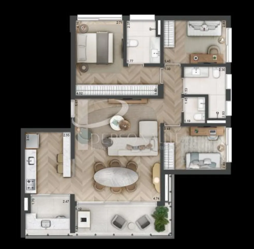 Apartamento, 1 quarto, 34 m² - Foto 4