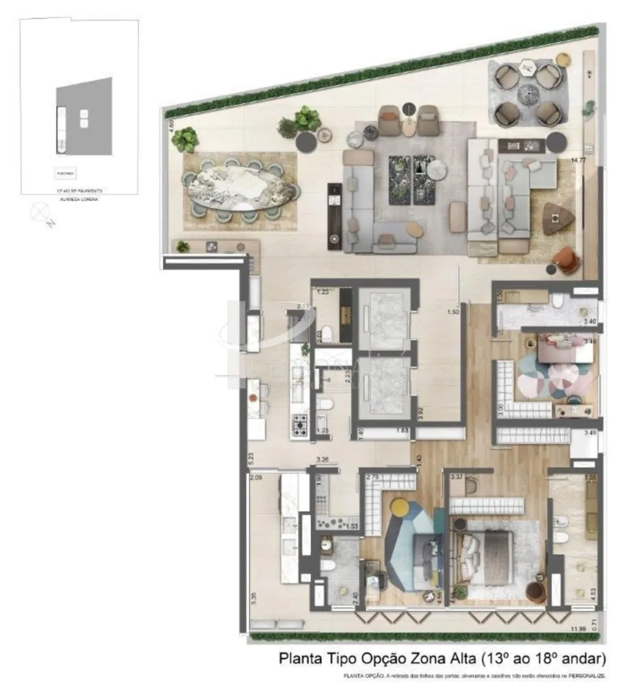 Apartamento, 4 quartos, 585 m² - Foto 3