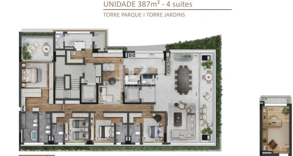 Cobertura, 4 quartos, 300 m² - Foto 3