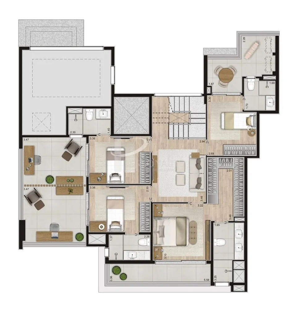 Cobertura, 3 quartos, 150 m² - Foto 4
