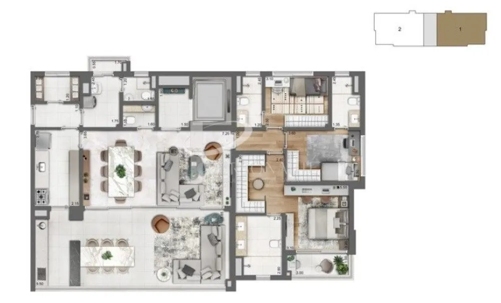 Apartamento, 3 quartos, 166 m² - Foto 4